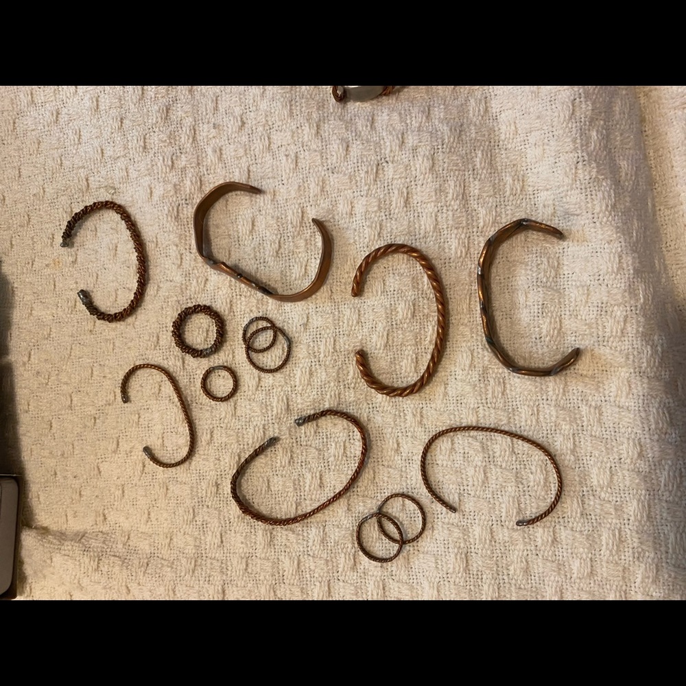 Handmade Copper Rings & Bracelets - Picture 1 of 9
